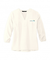Mercer+Mettle™ Women's Stretch Crepe 3/4-Sleeve Blouse